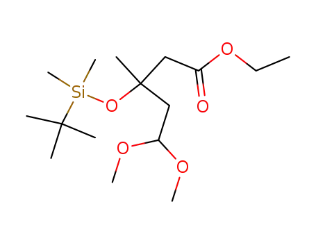 3-(tert-Butyl-dimethyl-silanyloxy)-5,5-dimethoxy-3-methyl-pentanoic acid ethyl ester