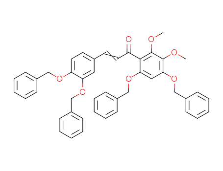 (Z)-1-(4,6-Bis-benzyloxy-2,3-dimethoxy-phenyl)-3-(3,4-bis-benzyloxy-phenyl)-propenone