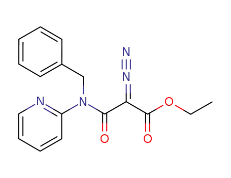 N-benzyl-N-(2-pyridinyl)-α-(ethoxycarbonyl)-α-diazoacetamide