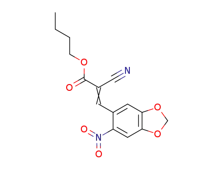 (E)-2-Cyano-3-(6-nitro-benzo[1,3]dioxol-5-yl)-acrylic acid butyl ester