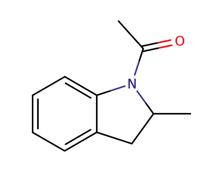 Molecular Structure of 131880-76-7 (1-(2,3-dihydro-2-Methyl-1H-indol-1-yl)-Ethanone)