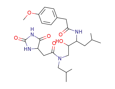 2-(2,5-dioxo-imidazolidin-4-yl)-N-{2-hydroxy-3-[2-(4-methoxy-phenyl)-acetylamino]-5-methyl-hexyl}-N-isobutyl-acetamide