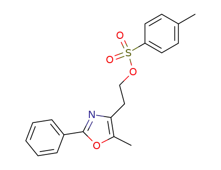 Molecular Structure of 170861-68-4 (2-(5-methyl-2-phenyloxazol-4-yl)ethyl 4-methylbenzenesulfonate)