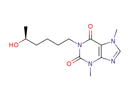 (+)-(S)-3,7-dimethyl-1-(5-hydroxyhexyl)-3,7-dihydropurine-2,6-dione
