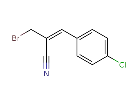 Molecular Structure of 139413-83-5 (2-Propenenitrile, 2-(bromomethyl)-3-(4-chlorophenyl)-, (E)-)