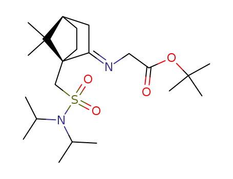 (1S)-1,1-dimethylethyl 2-(N,N-bis(1-methylethyl)-7,7-dimethyl-1-methanesulfonamidobicyclo[2.2.1]hept-2-ylideneamino)ethanoate