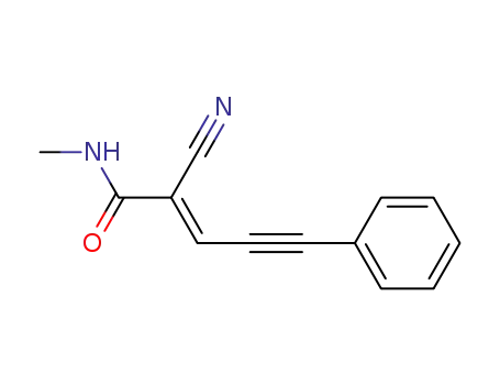 (E)-2-cyano-N-methyl-5-phenylpent-2-en-4-ynamide