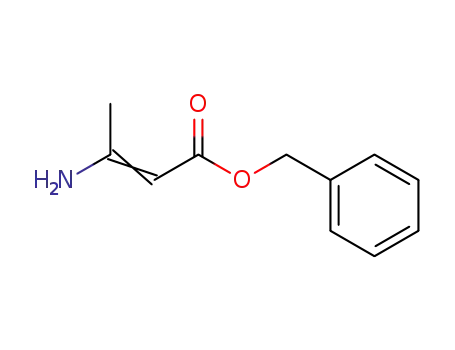 Molecular Structure of 43107-11-5 (2-Butenoic acid, 3-amino-, phenylmethyl ester)