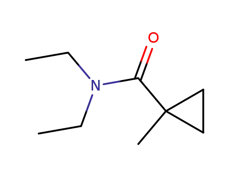 Molecular Structure of 467426-60-4 (Cyclopropanecarboxamide, N,N-diethyl-1-methyl- (9CI))