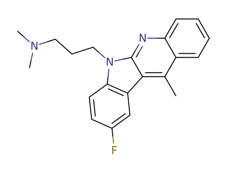 9-fluoro-11-methyl-6-[3-(dimethylamino)propyl]-6H-indolo[2,3-b]quinoline