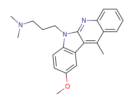 9-methoxy-11-methyl-6-[3-(dimethylamino)propyl]-6H-indolo[2,3-b]quinoline