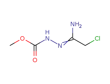 N'-(1-amino-2-chloroethylidene)hydrazine carboxylic acid methyl ester
