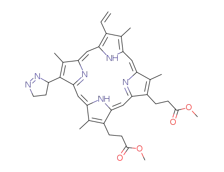 8-devinyl-8-[3'(R,S)-(1'-pyrazolinyl)]-protoporphyrin IX dimethyl ester
