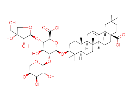 3-O-{β-D-apiofuranosyl-(1->4)-[α-L-arabinopyranosyl-(1->2)]-β-D-glucuronopyranosyl}oleanolic acid