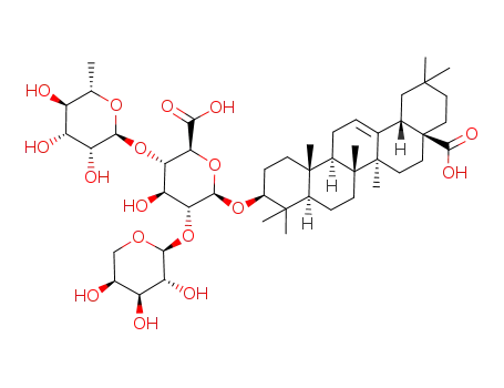 3-O-{α-L-ramnopyranosyl-(1->4)-[α-L-arabinopyranosyl-(1->2)]-β-D-glucuronopyranosyl}oleanolic acid