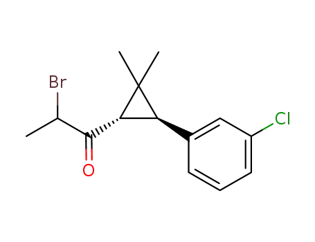 2-Bromo-1-[(1S,3R)-3-(3-chloro-phenyl)-2,2-dimethyl-cyclopropyl]-propan-1-one