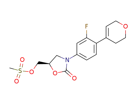 (R)-(-)-3-[3-fluoro-4-(3,6-dihydro-2H-pyran-4-yl)phenyl]-5-[[(methylsulfonyl)oxy]methyl]-2-oxazolidinone