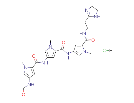 N-[5-({[5-({[2-(4,5-dihydro-1H-imidazol-2-yl)ethyl]amino}carbonyl)-1-methyl-1H-pyrrol-3-yl]amino}carbonyl)-1-methyl-1H-pyrrol-3-yl]-4-(formylamino)-1-methyl-1H-pyrrole-2-carboxamide hydrochloride