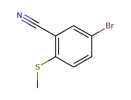 Benzonitrile, 5-bromo-2-(methylthio)-