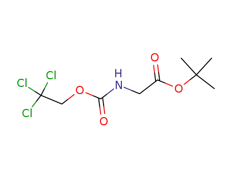 Molecular Structure of 819050-60-7 (Glycine, N-[(2,2,2-trichloroethoxy)carbonyl]-, 1,1-dimethylethyl ester)