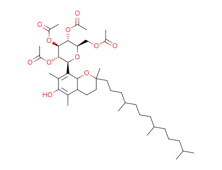 Acetic acid (2S,3S,4R,5R,6R)-4,5-diacetoxy-6-acetoxymethyl-2-[6-hydroxy-2,5,7-trimethyl-2-(4,8,12-trimethyl-tridecyl)-3,4,4a,8a-tetrahydro-2H-chromen-8-yl]-tetrahydro-pyran-3-yl ester