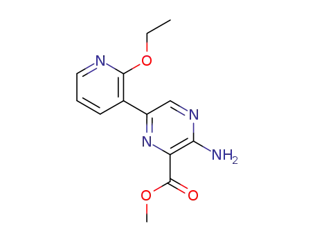 3-amino-6-(2-ethoxy-pyridin-3-yl)-pyrazine-2-carboxylic acid methyl ester