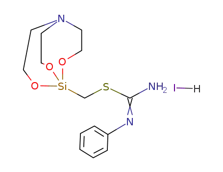 1-phenyl-2-(2,8,9-trioxa-5-aza-1-sila-bicyclo[3.3.3]undec-1-ylmethyl)-isothiourea; hydriodide