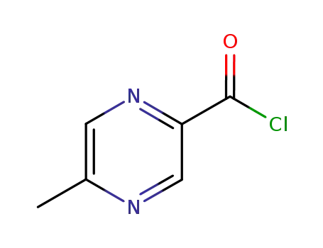 Molecular Structure of 50886-34-5 (Pyrazinecarbonyl chloride, 5-methyl- (9CI))