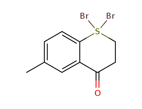 1,1-dibromo-6-methyl-thiochroman-4-one