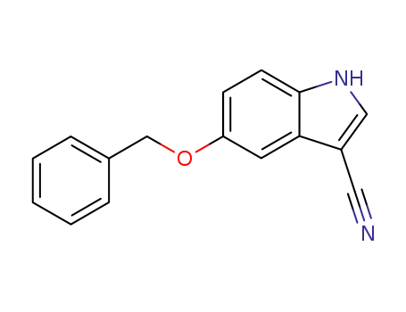 1H-Indole-3-carbonitrile, 5-(phenylmethoxy)-