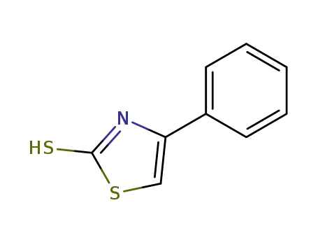 Molecular Structure of 2103-88-0 (2-MERCAPTO-4-PHENYLTHIAZOLE)