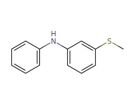 Molecular Structure of 13313-45-6 (3-(methylthio)-N-phenylaniline)