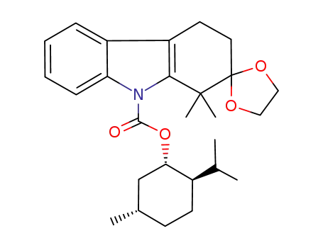 (1S,2R,5S)-2-isopropyl-5-methylcyclohexyl 1,1-dimethyl-3,4-dihydrospiro[carbazole-2,2'-[1,3]dioxolane]-9(1H)-carboxylate