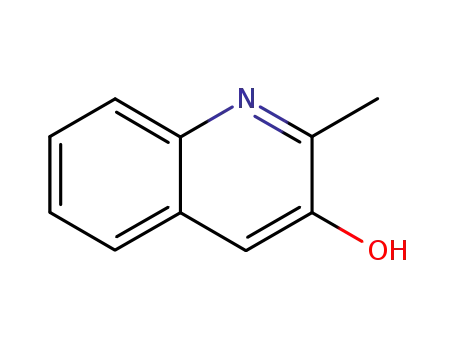 Molecular Structure of 613-19-4 (2-methylquinolin-3-ol)