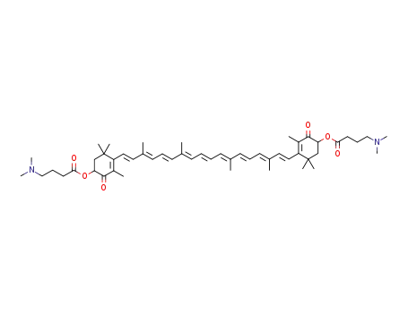 (dimethylamino)butyric acid diester of astaxanthin