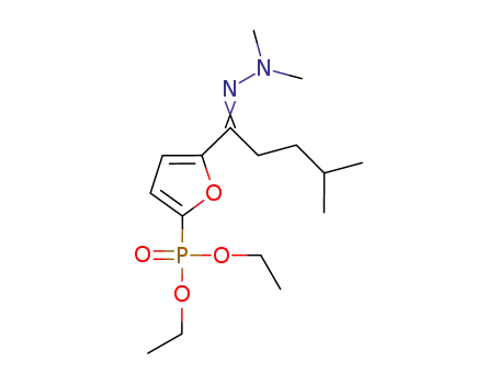 2-[(4-methyl-1-oxo)pentyl]-5-diethylphosphonofuran N,N-dimethyl hydrazone