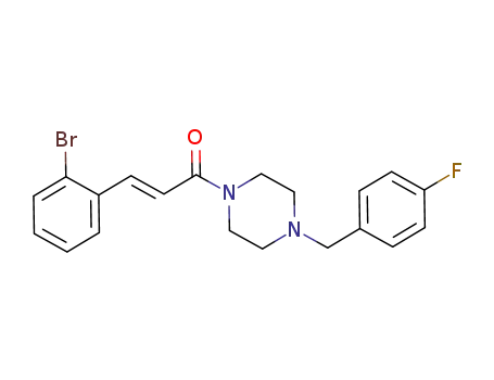 (E)-1-[4-(4-fluorobenzyl)piperazin-1-yl]-3-(2-bromophenyl)-propenone
