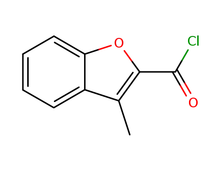 Molecular Structure of 2256-86-2 (3-METHYLBENZOFURAN-2-CARBONYL CHLORIDE)