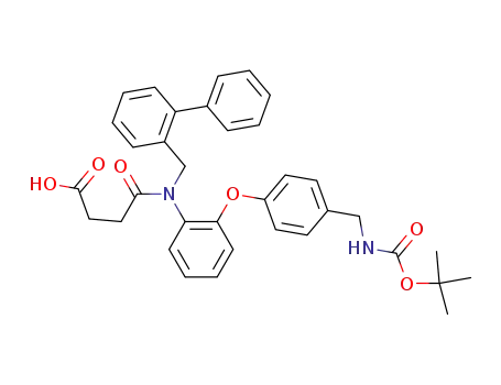 N-(4-biphenylmethyl)-N-[2-[4-(tert-butoxycarbonylaminomethyl)phenoxy]phenyl] succinamic acid