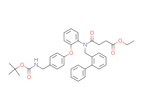 ethyl N-(4-biphenylmethyl)-N-[2-[4-(tert-butoxycarbonylaminomethyl)phenoxy]phenyl] succinamate