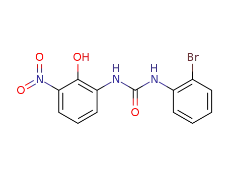 N-[2-Hydroxy-3-nitrophenyl]-N'-[2-bromophenyl] urea