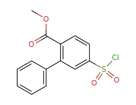 4-Chlorosulfonyl-2-phenylbenzoic acid methyl ester