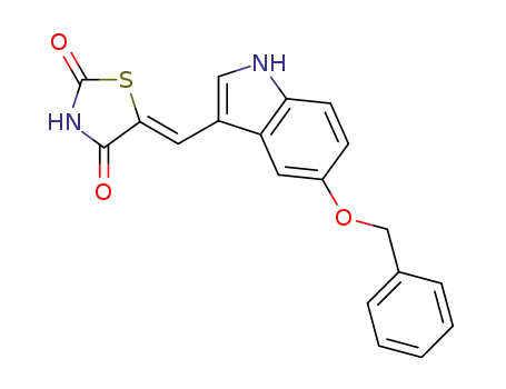 (5Z)-5-(5-benzyloxy-3-indolylmethylene)-1,3-thiazolidine-2,4-dione