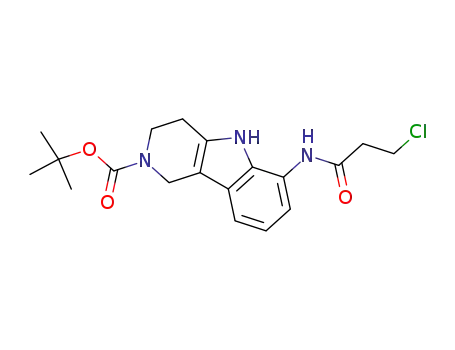 tert-butyl 6-[(3-chloropropanoyl)amino]-1,3,4,5-tetrahydro-2H-pyrido[4,3-b]indole-2-carboxylate