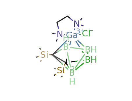 1-Cl-1-(N,N,N',N'-tetramethylethylenediamine)-2,3-(SiMe3)2-closo-1,2,3-GaC2B4H4