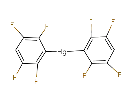 Molecular Structure of 2262-05-7 (Mercury, bis(2,3,5,6-tetrafluorophenyl)-)