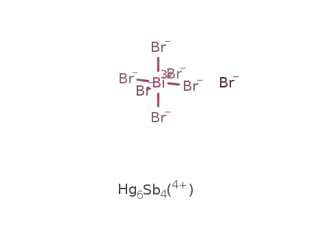 Hg6Sb4(4+)*BiBr6(3-)*Br(1-)=Hg6Sb4BiBr7