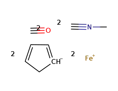 Fe2(η-cyclopentadienyl)(CO)2(MeNC)2