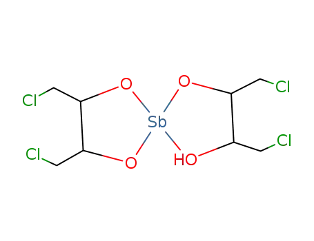 Molecular Structure of 139055-84-8 (2-Butanol,
3-[[4,5-bis(chloromethyl)-1,3,2-dioxastibolan-2-yl]oxy]-1,4-dichloro-)