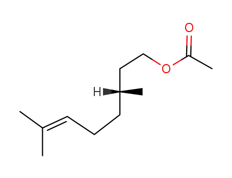 Molecular Structure of 20425-54-1 ((R)-3,7-dimethyloct-6-enyl acetate)